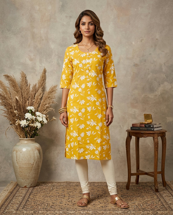 Sunshine Petals Everyday Kurti Secondary
