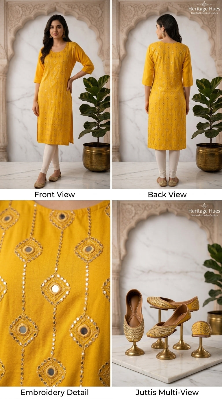 Sunshine Embroidered Kurti