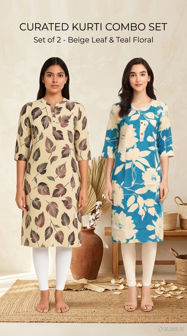Premium Printed Kurti Twin Pack