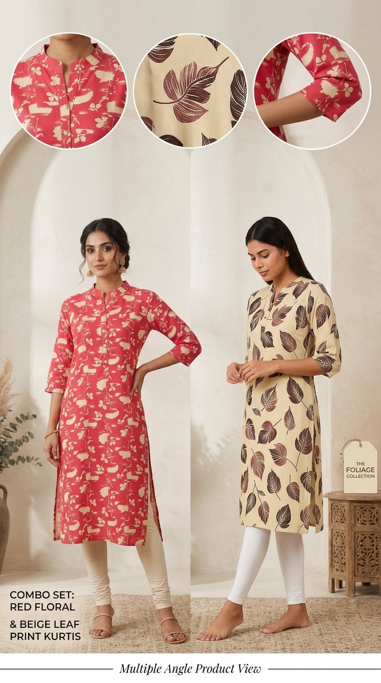 Nature & Blossom Kurti Combo