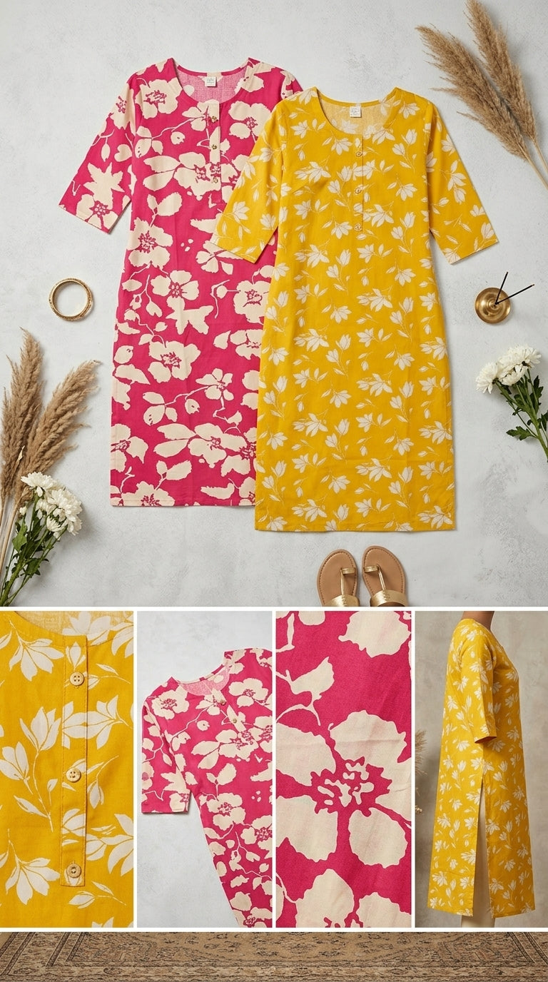 Blossom & Sunshine Kurti Set