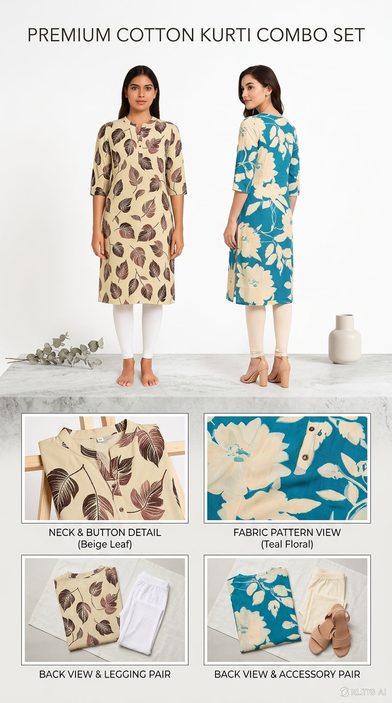 Premium Printed Kurti Twin Pack