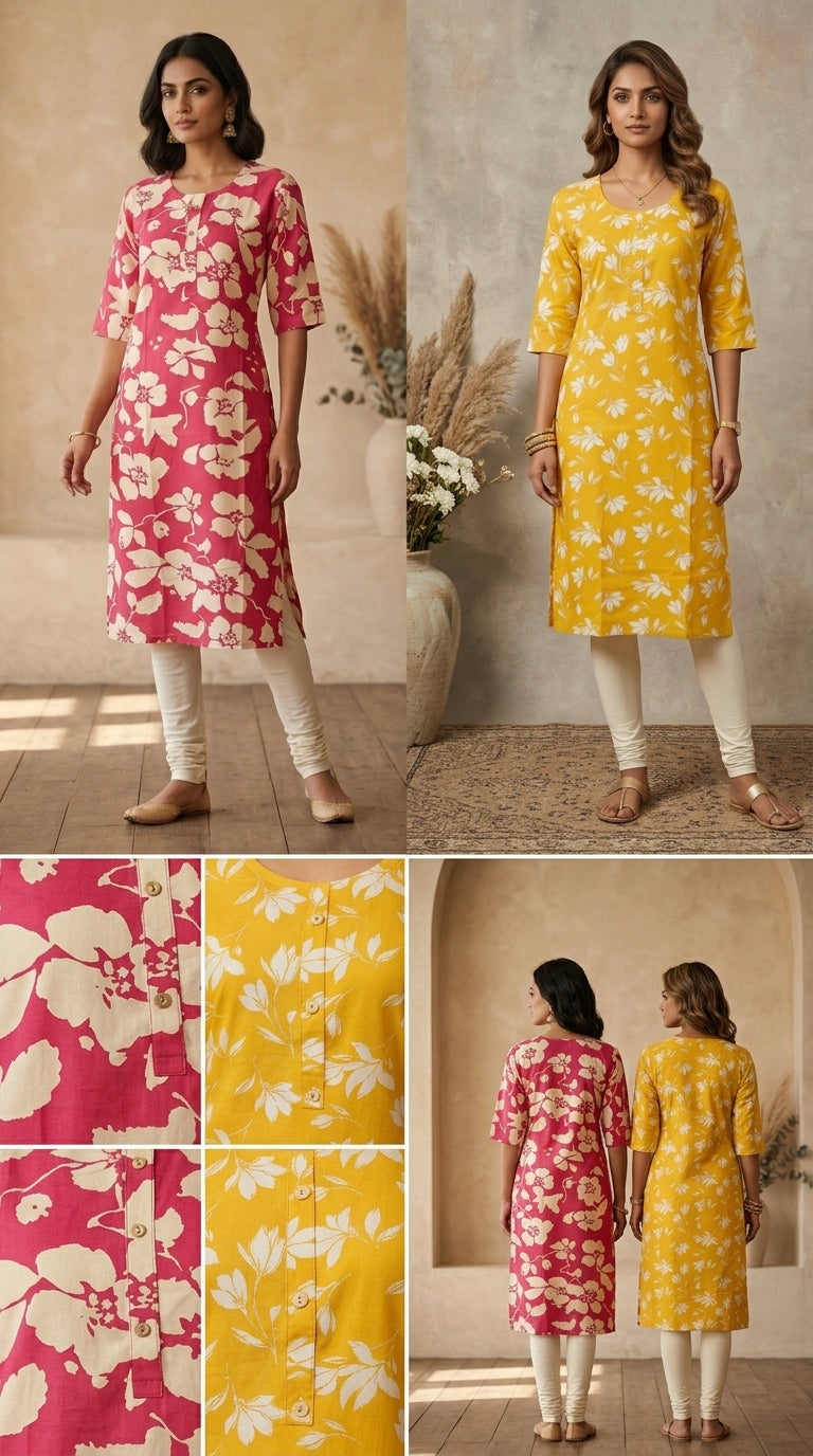 Blossom & Sunshine Kurti Set