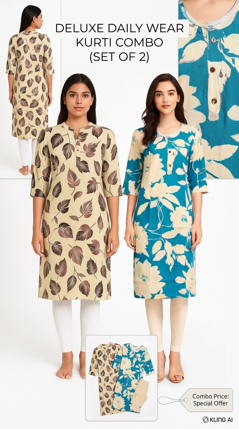 Premium Printed Kurti Twin Pack