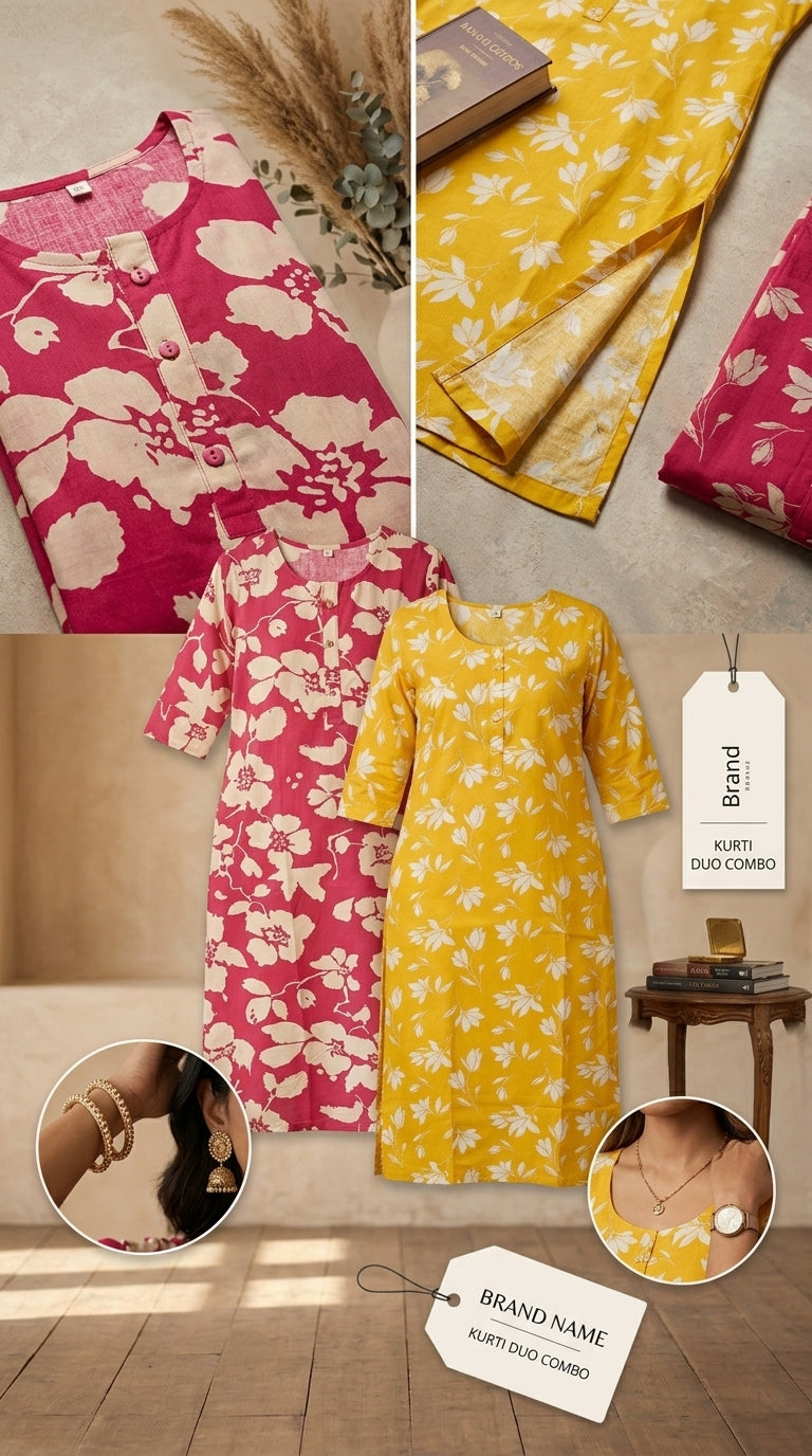 Blossom & Sunshine Kurti Set
