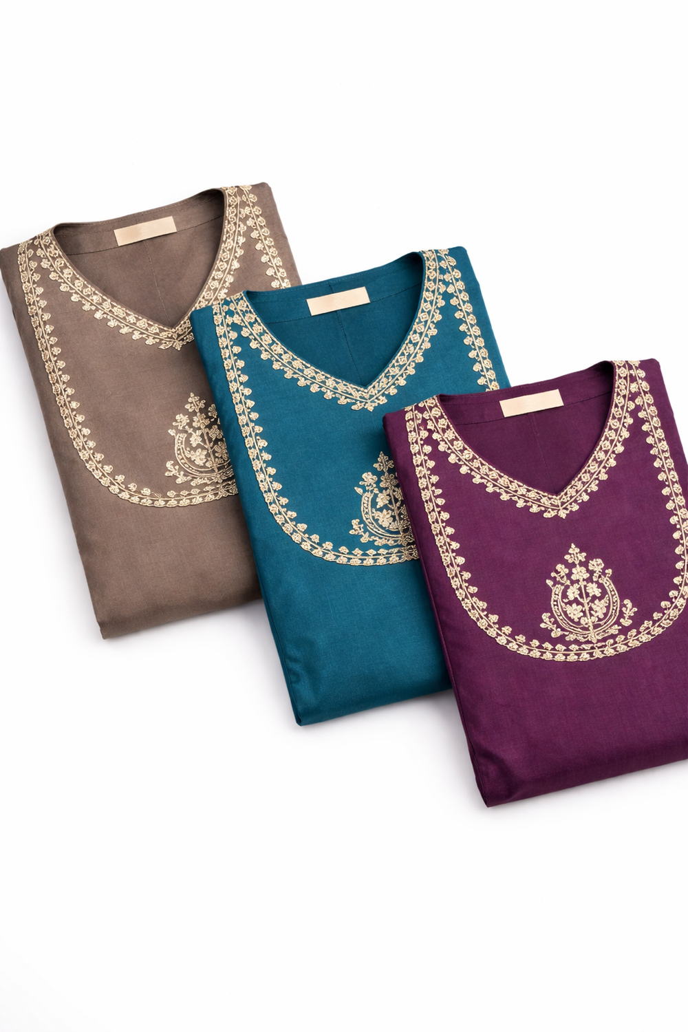 Emerald Green Embroidered Straight Kurti