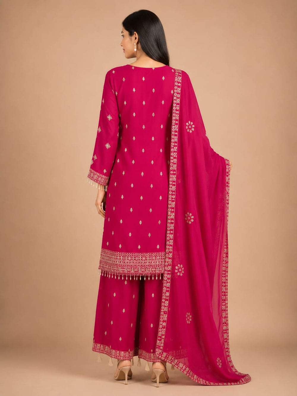 Noor Pink Festive Kurta Set