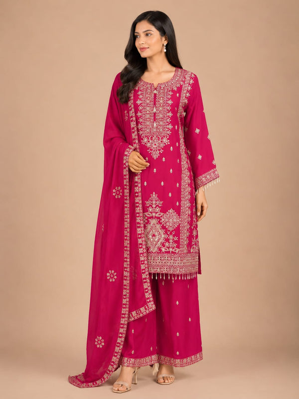 Noor Pink Festive Kurta Set