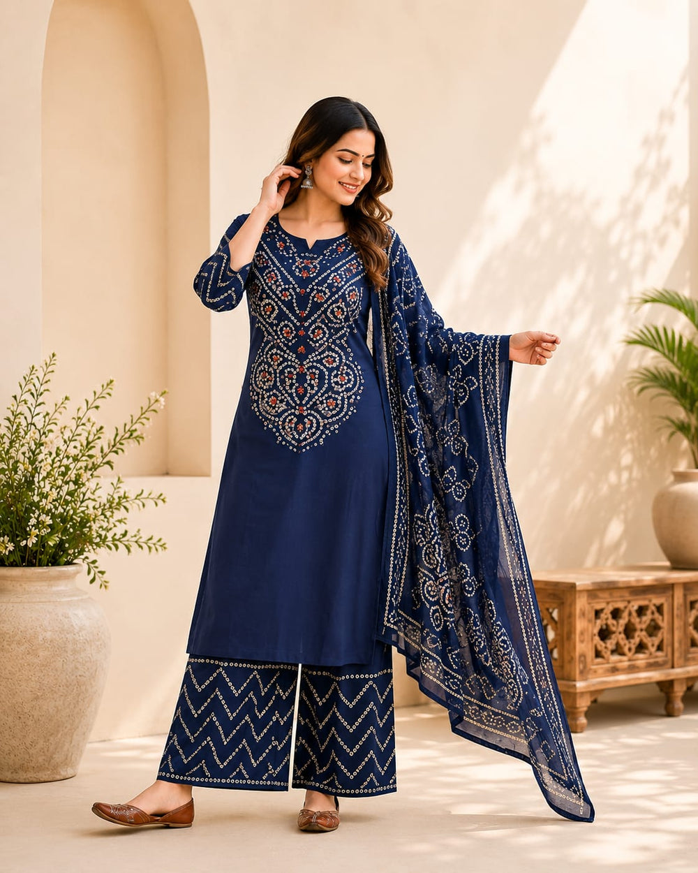 Royal Blue Traditional Suit Set