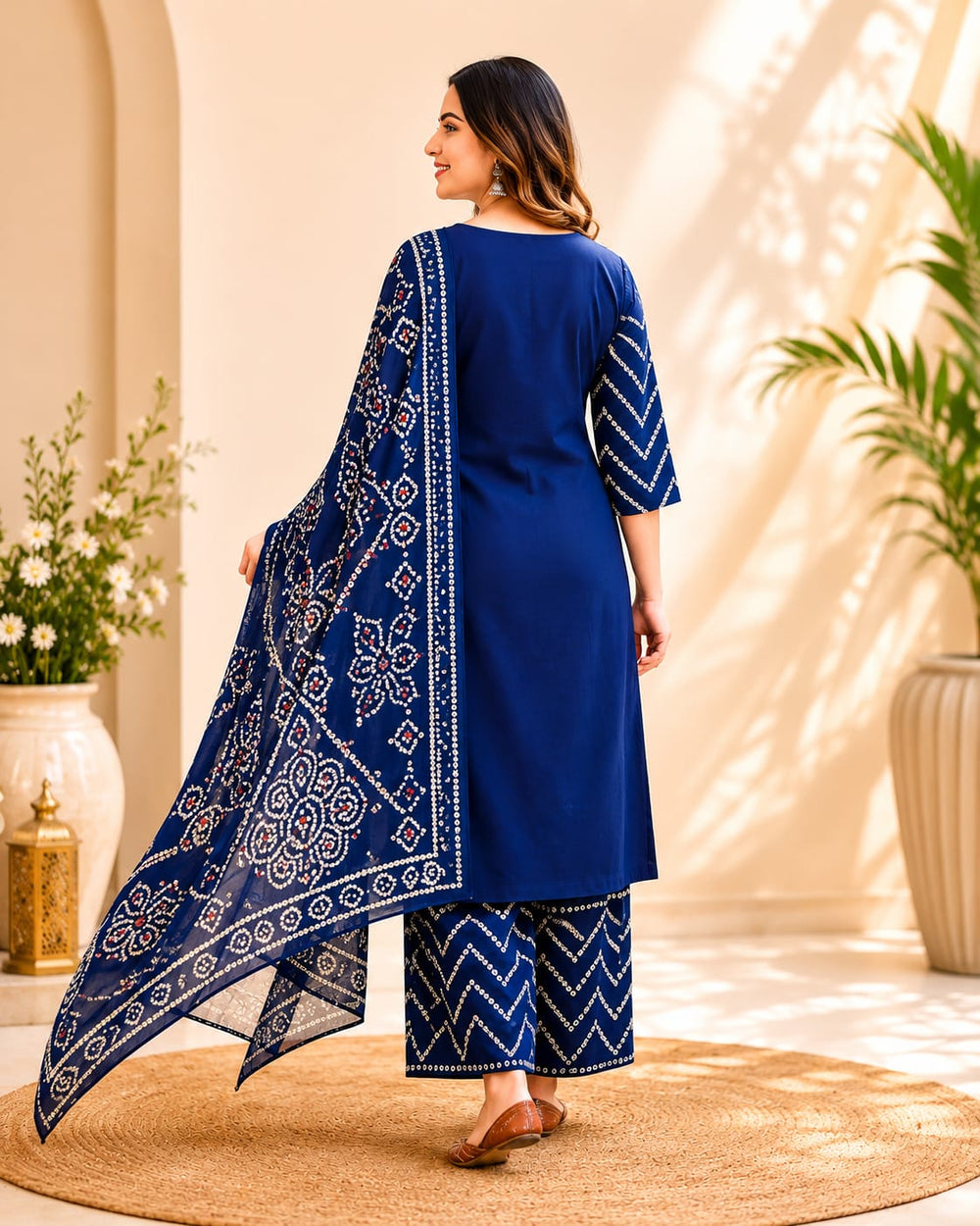 Royal Blue Traditional Suit Set